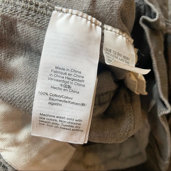 Madewell Denim Snap-Belt Paperbag Shorts Pale Grey - Picture 13 of 16